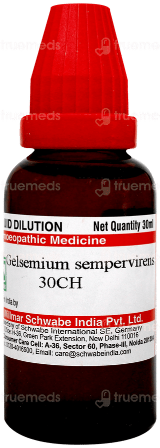 Dr Willmar Schwabe Gelsemium Sempervirens 30Ch Dilution 30Ml